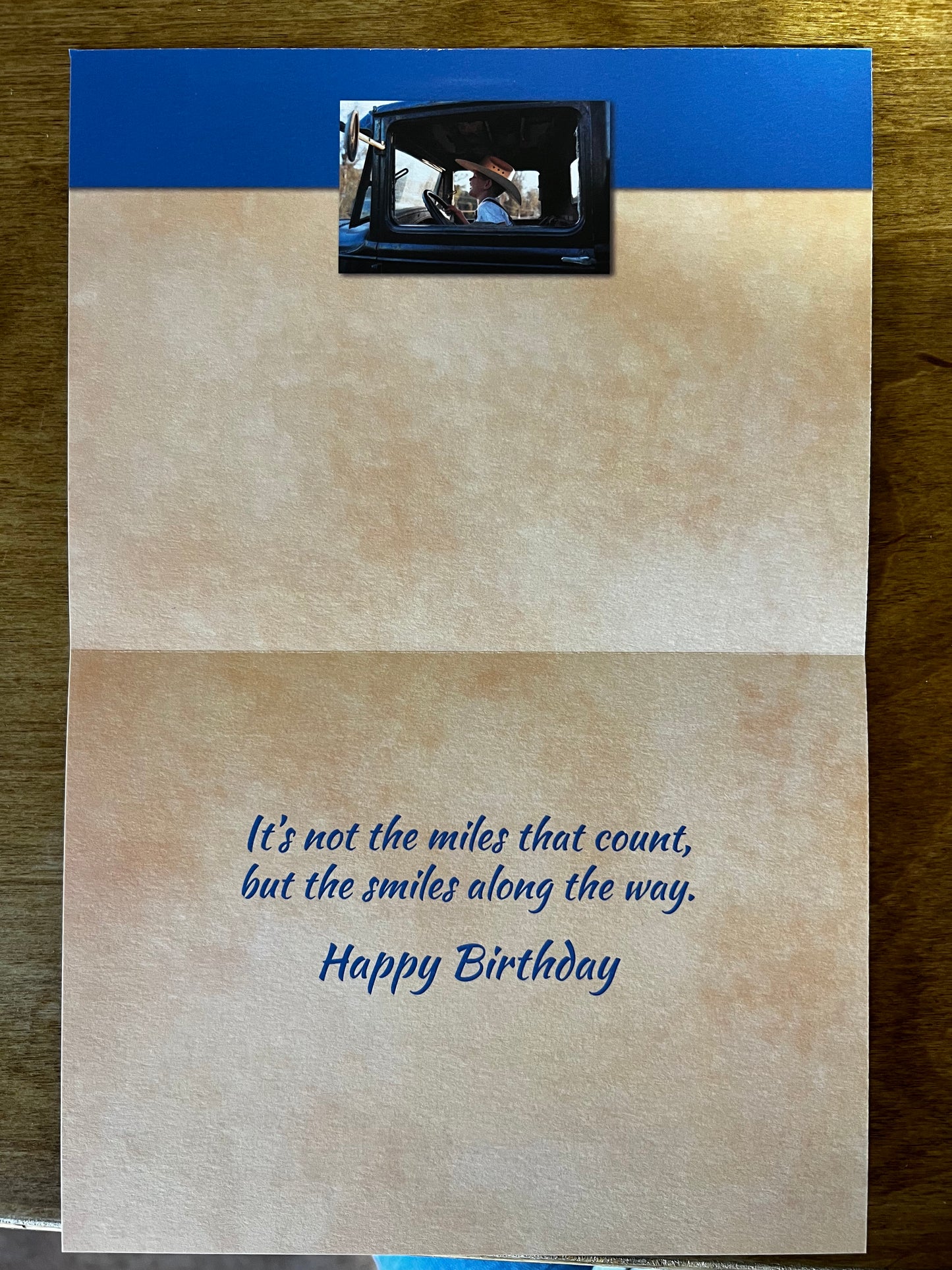 It’s Not the Miles that Count Birthday Card