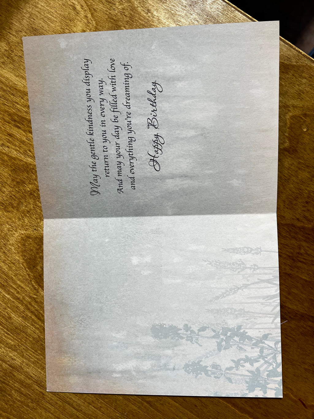 Just For You… Birthday Card