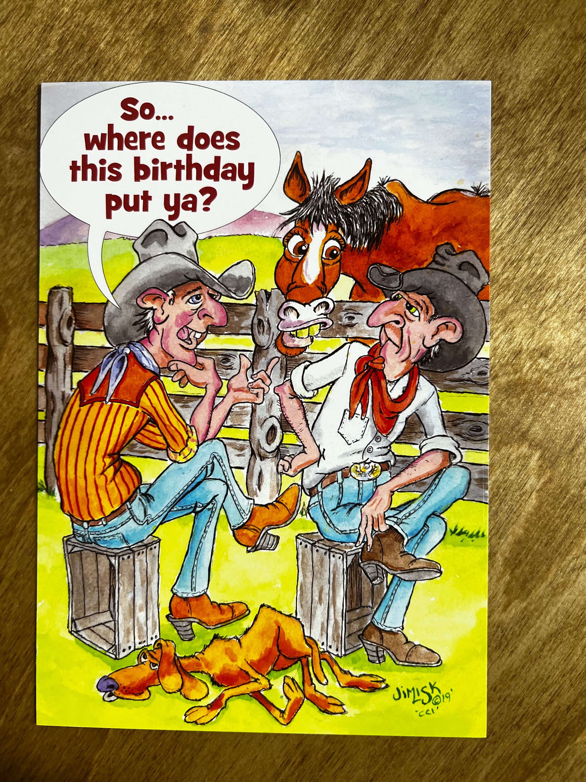 So… Where does This Birthday Put Ya? Birthday Card – Frost Ranch Wear