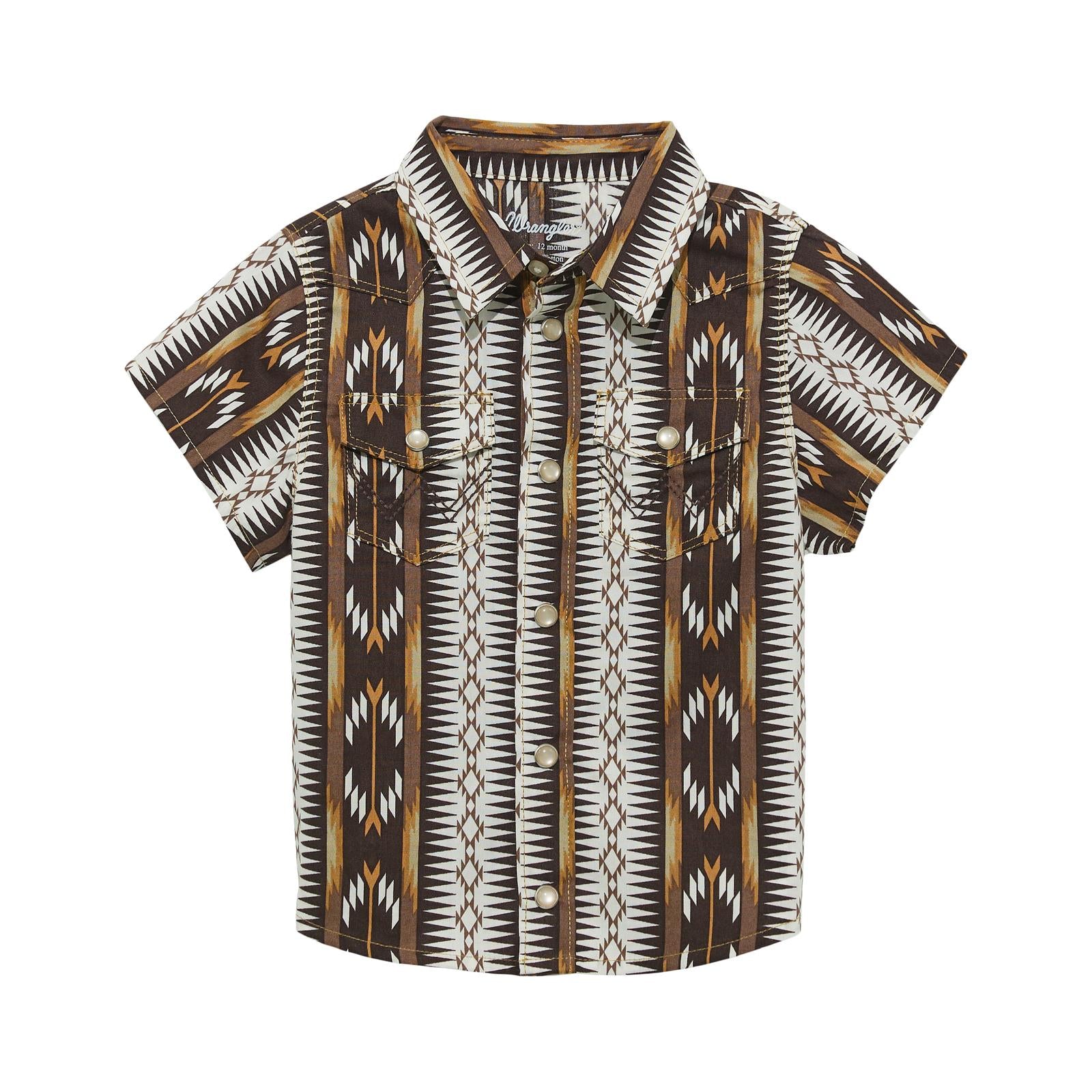 Wrangler® Baby Boy Short Sleeve Shirt - Brown (112365634)