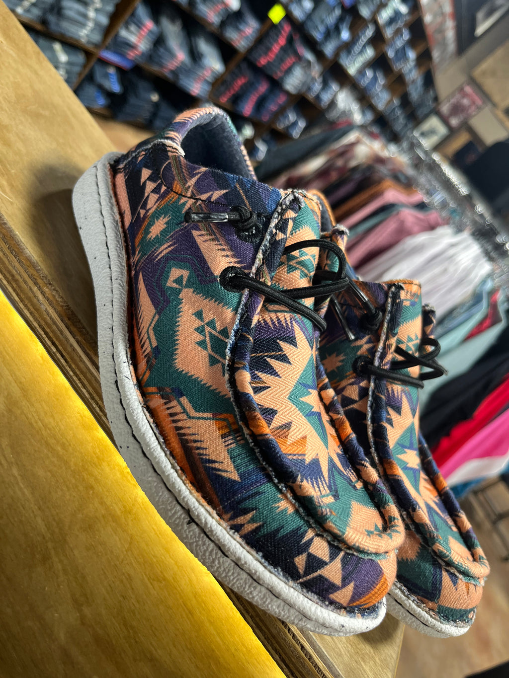 Hazer Brushpopper Textile Justin Women’s Mocc Toe (JL184)