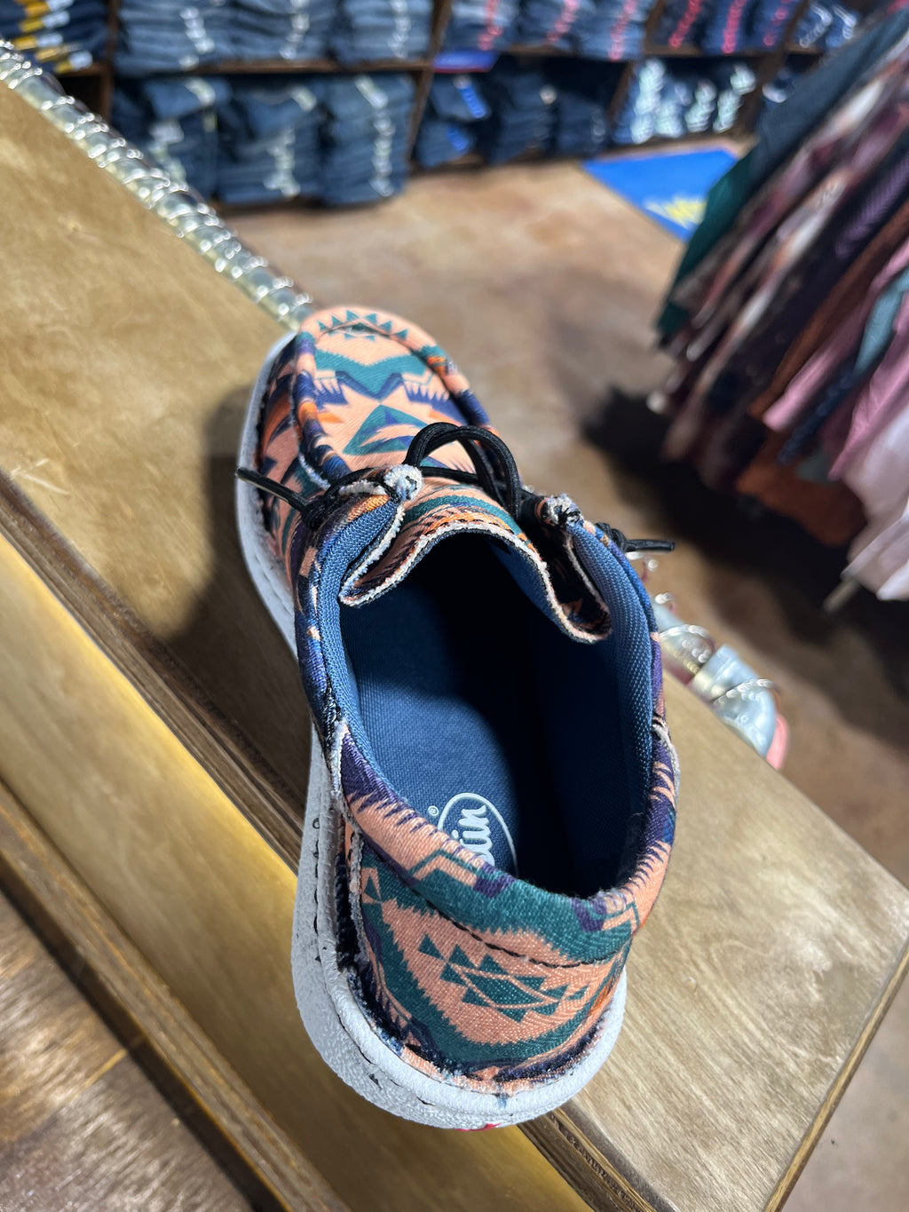 Hazer Brushpopper Textile Justin Women’s Mocc Toe (JL184)