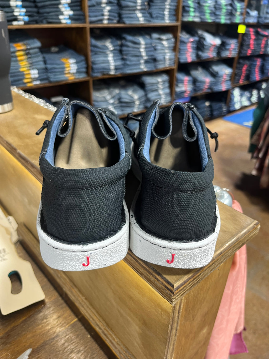 Men’s Justin’s Hazer Black Textile Moc Toe (Jm338)