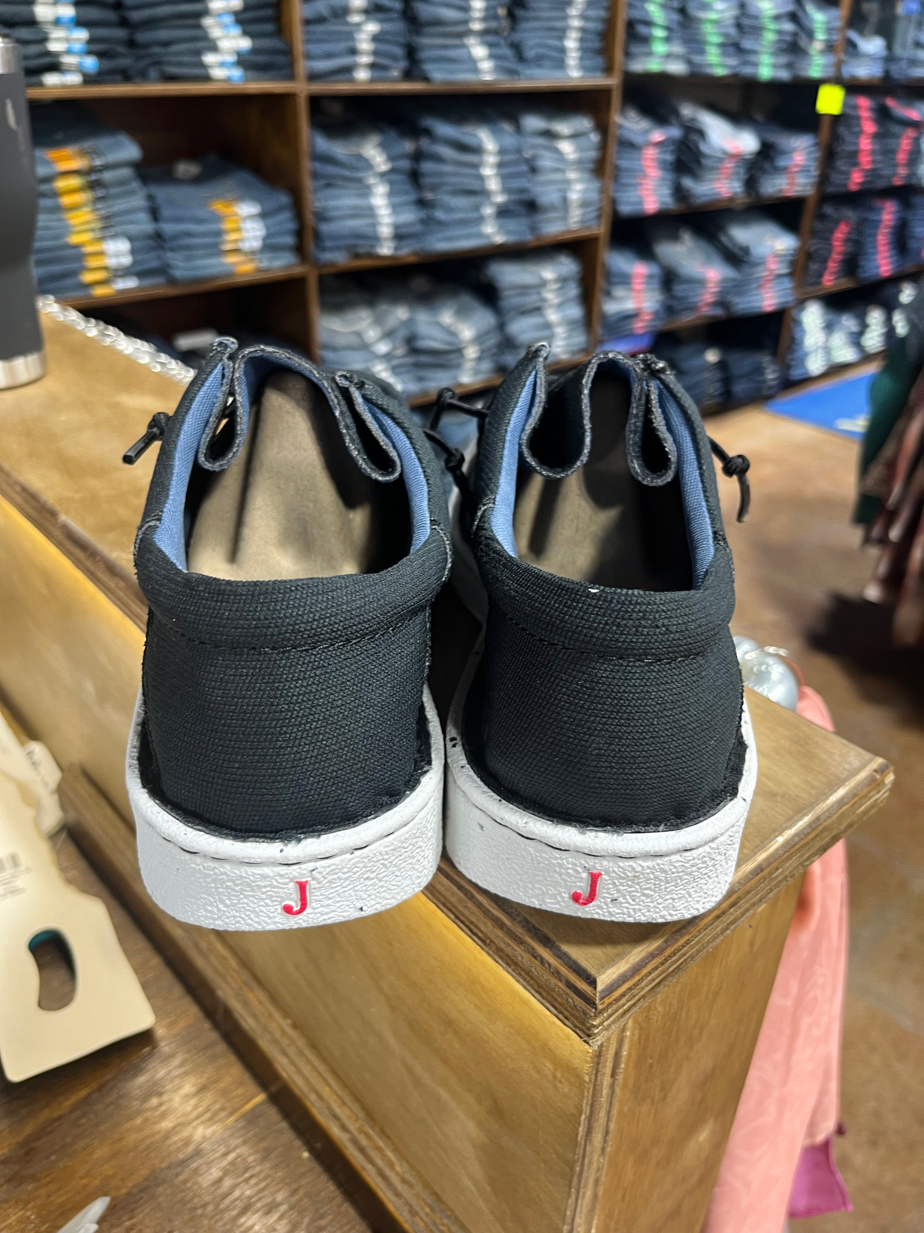 Men’s Justin’s Hazer Black Textile Moc Toe (Jm338)