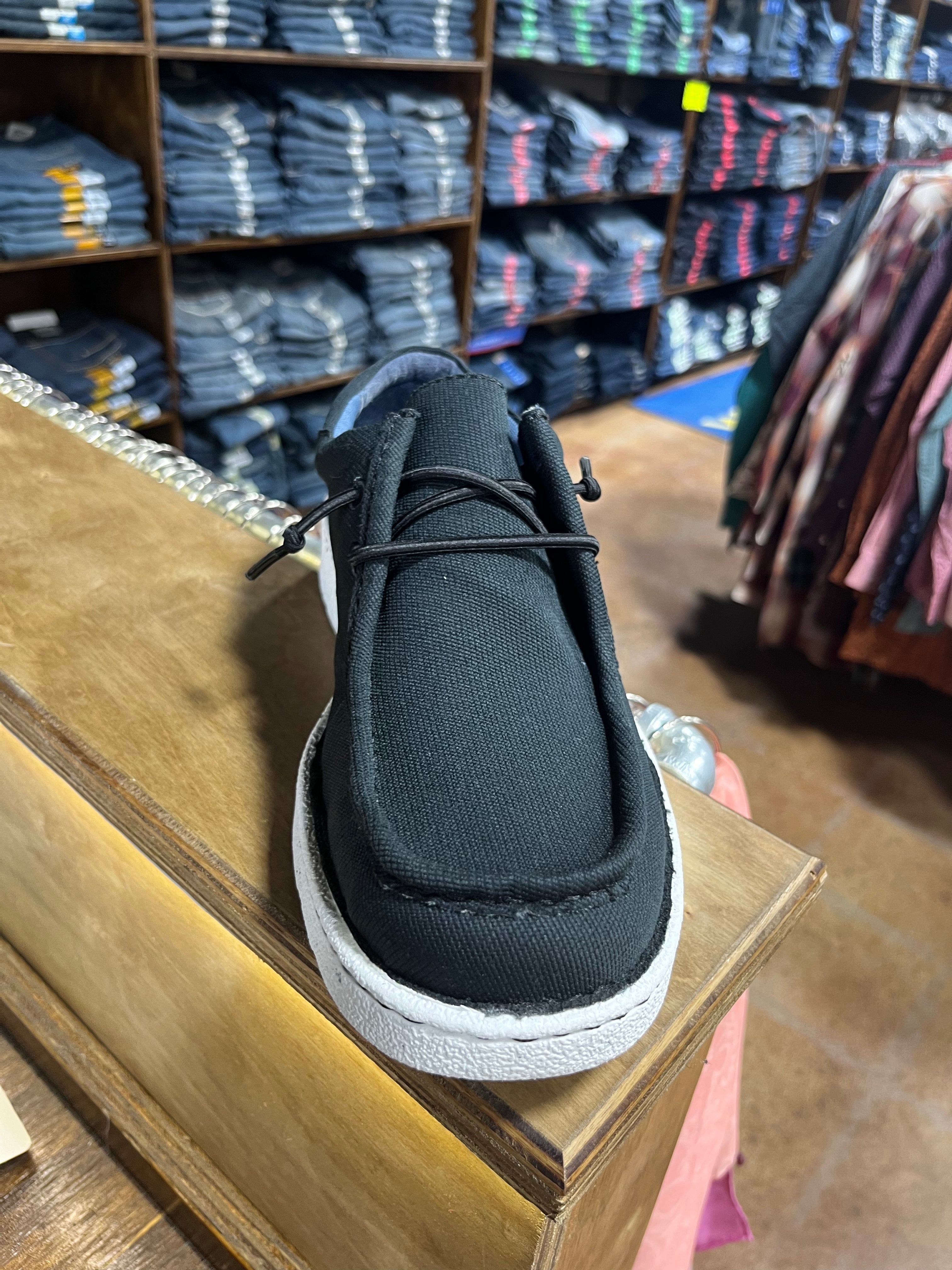 Men’s Justin’s Hazer Black Textile Moc Toe (Jm338)