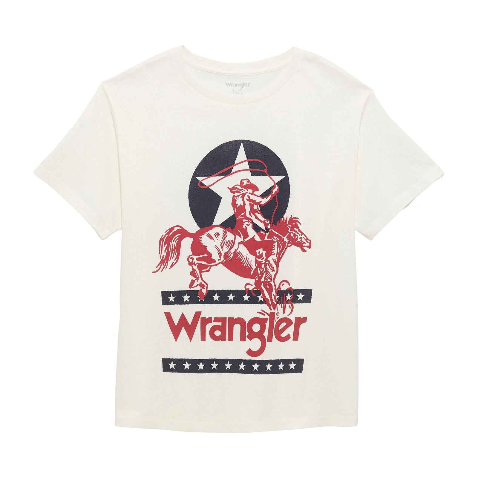 Wrangler Retro® Graphic Short Sleeve T-Shirt - Girlfriend Fit - Bright White