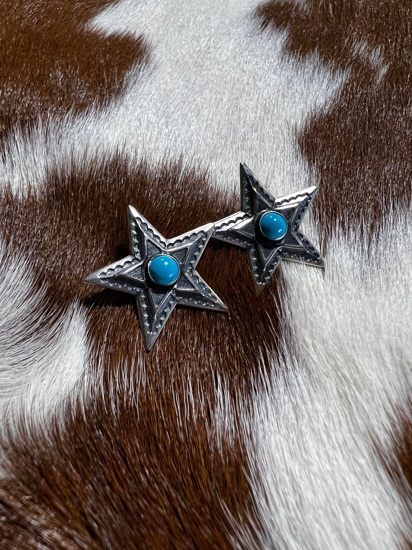 Sterling Silver Star Earrings