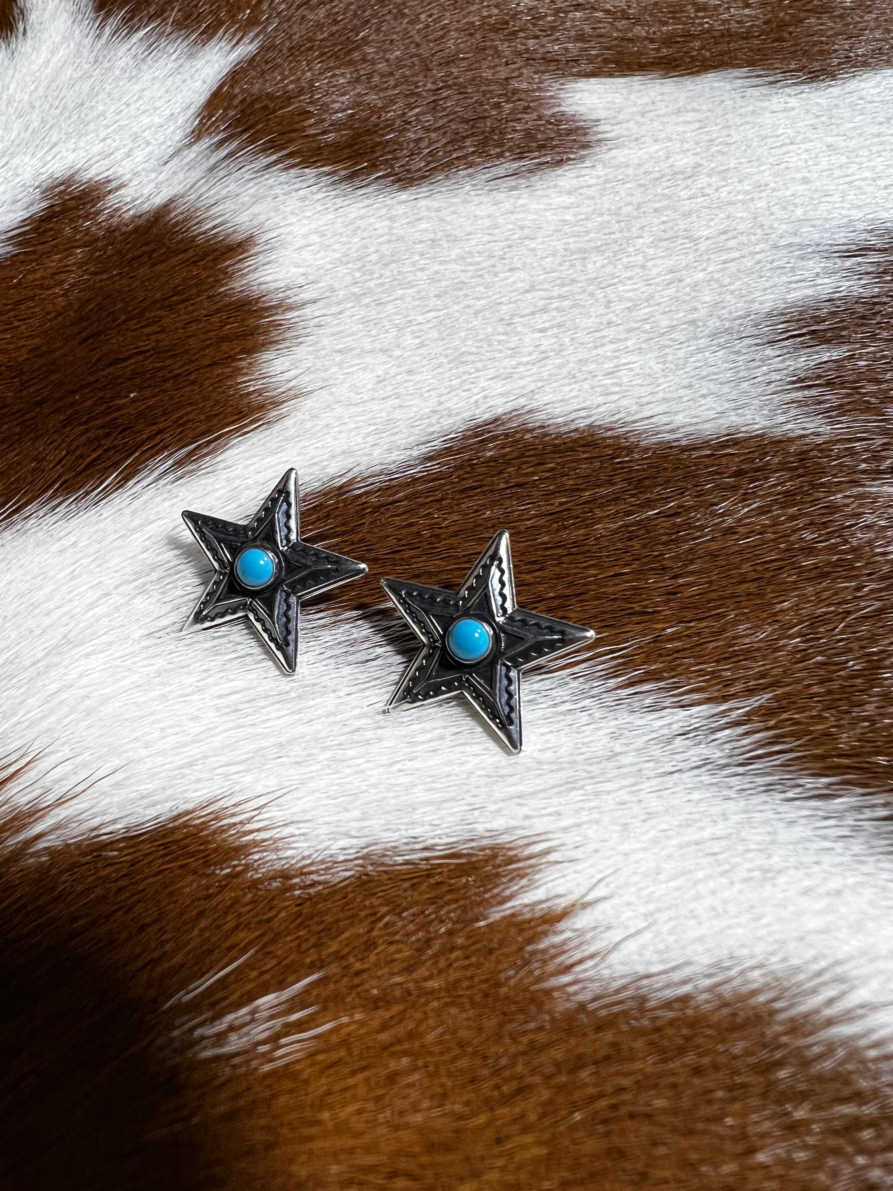 Sterling Silver Star Earrings