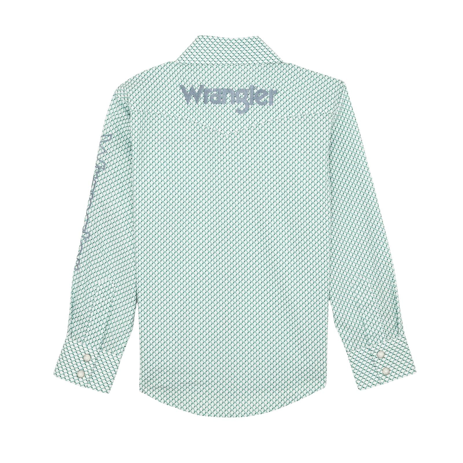 Boys Wrangler Logo Teal Shirt (7718)