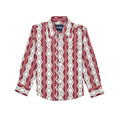 Boys Red Checotah LS Shirt (7719)