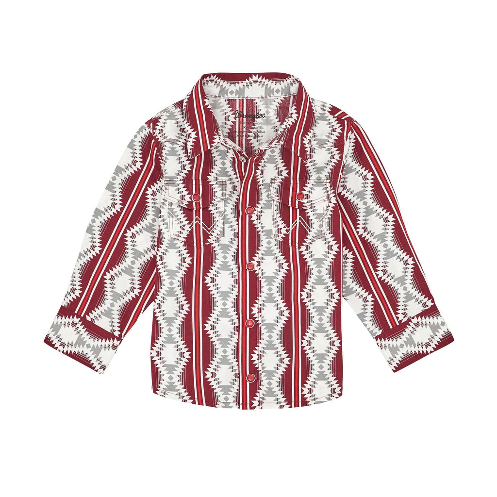 Wrangler Baby Red Patterned Shirt (7736)