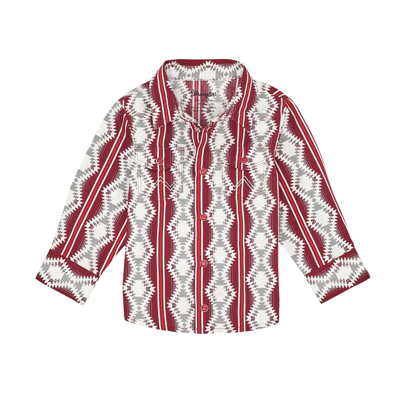 Wrangler Baby Red Patterned Shirt (7736)