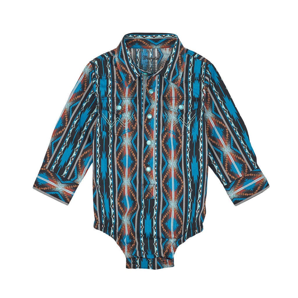 Wrangler Baby Turquoise Onesie