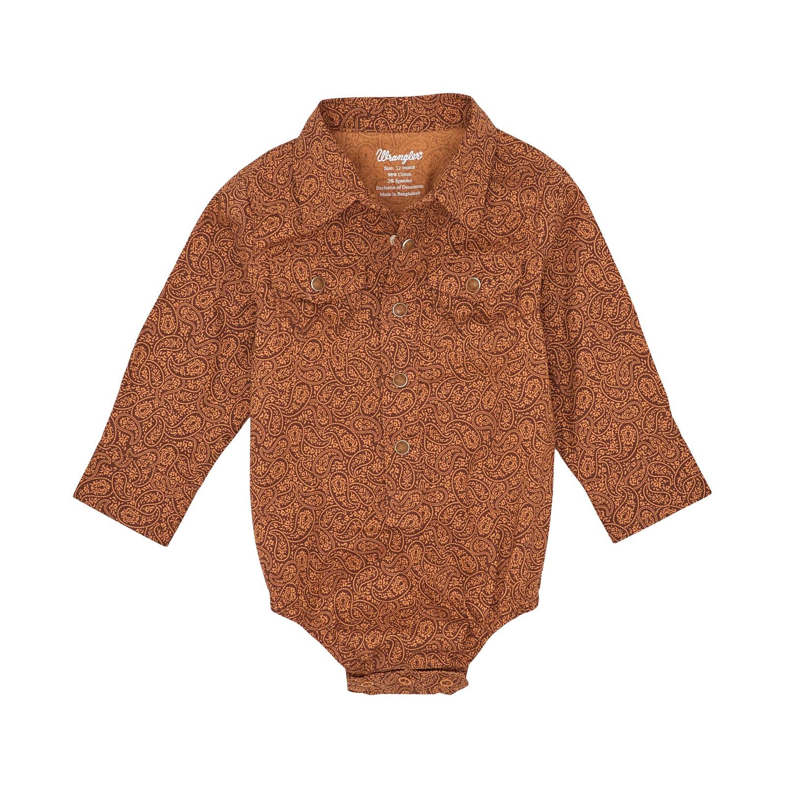 Wrangler Rustic Brown Onesie