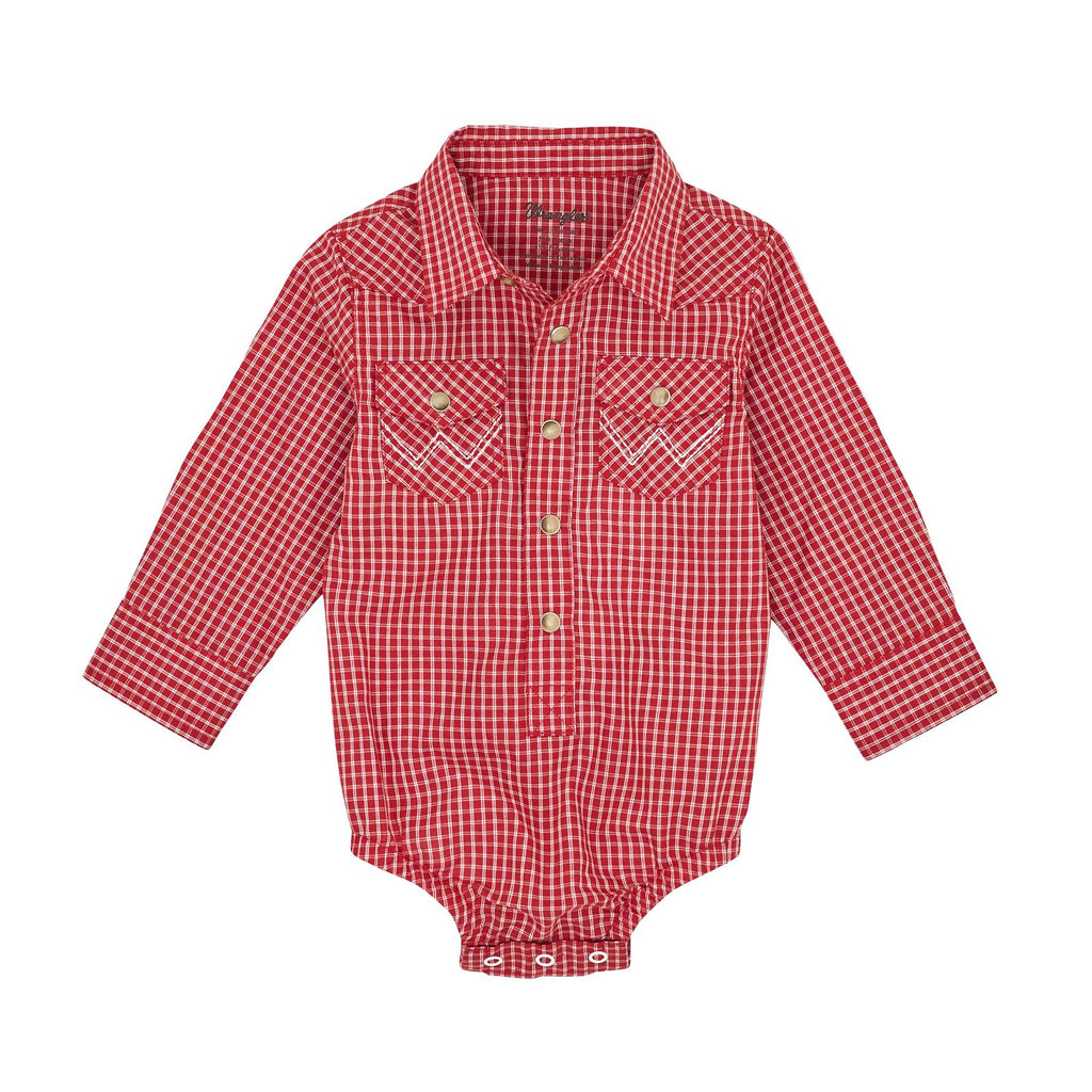 Wrangler Red Plaid Onesie (7743)