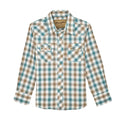 Wrangler Boys Turquoise/Brown Plaid Shirt (8059)