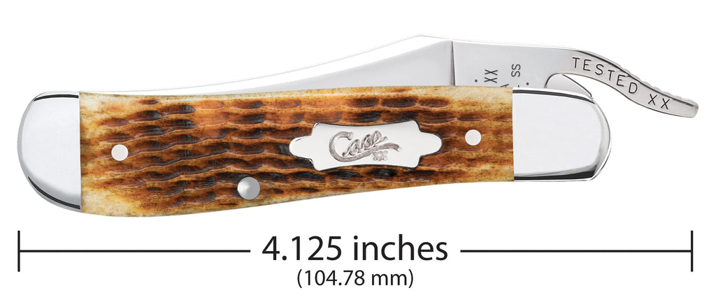 Case Rogers Corn Cob Jig Antique Bone RussLock® (52850)
