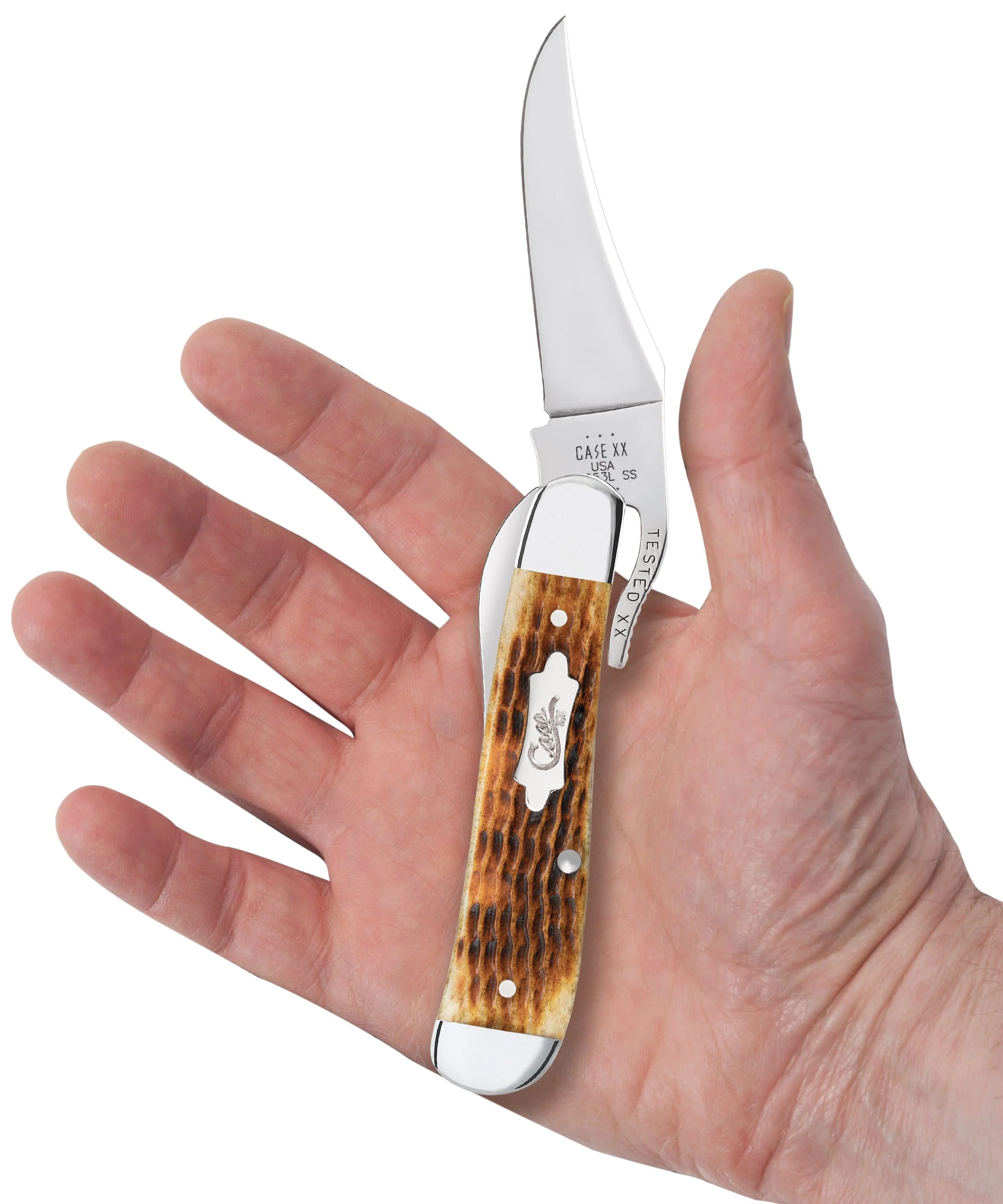 Case Rogers Corn Cob Jig Antique Bone RussLock® (52850)