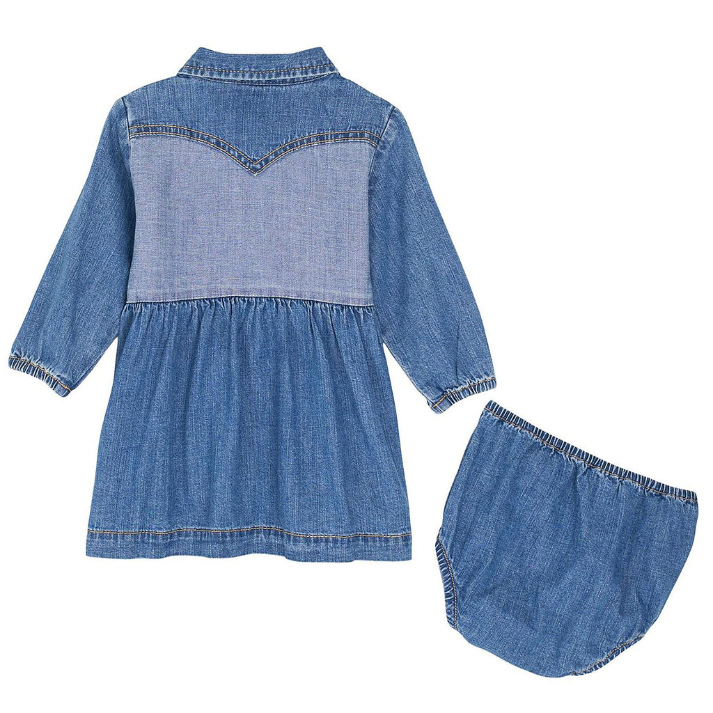 Wrangler® Baby Girl Dress - Mid Denim