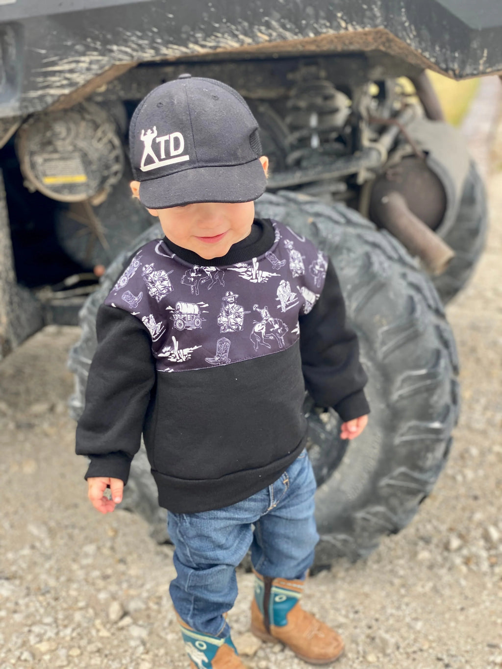 Black Outlaw Western Pullover (SBSW01)