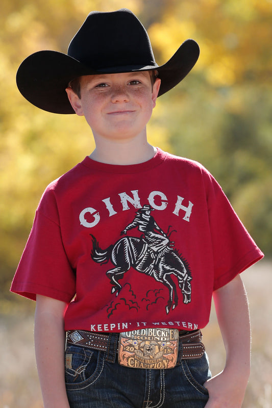 Boys Keepin’ It Western Tee (0135)