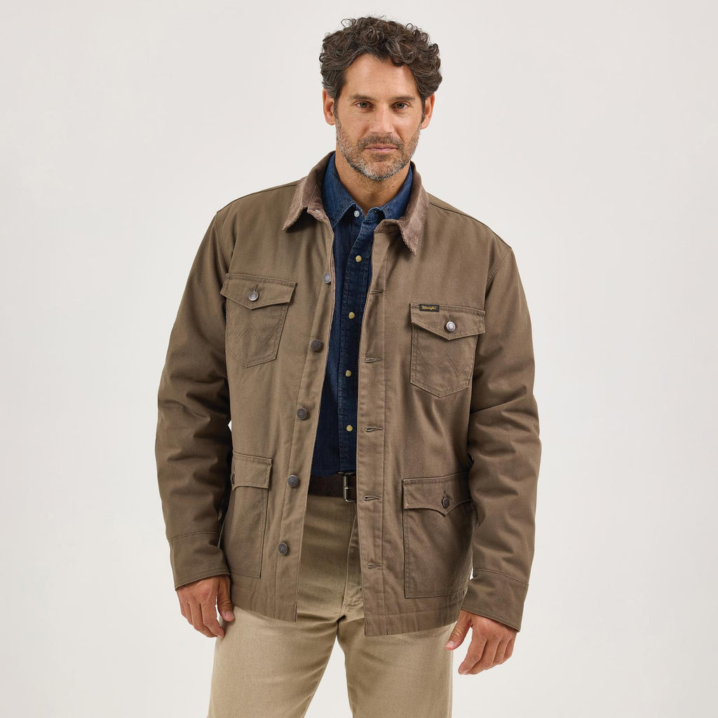 Wrangler® Western Lined Barn Coat - Morel