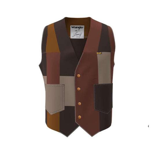 Wrangler® X Lainey Wilson Patchwork Vest - Brown