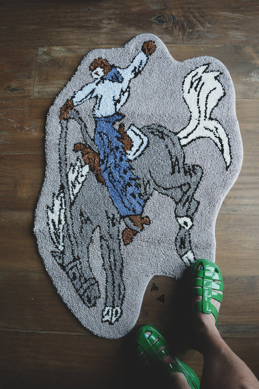 Bronc Buster Rodeo Rug