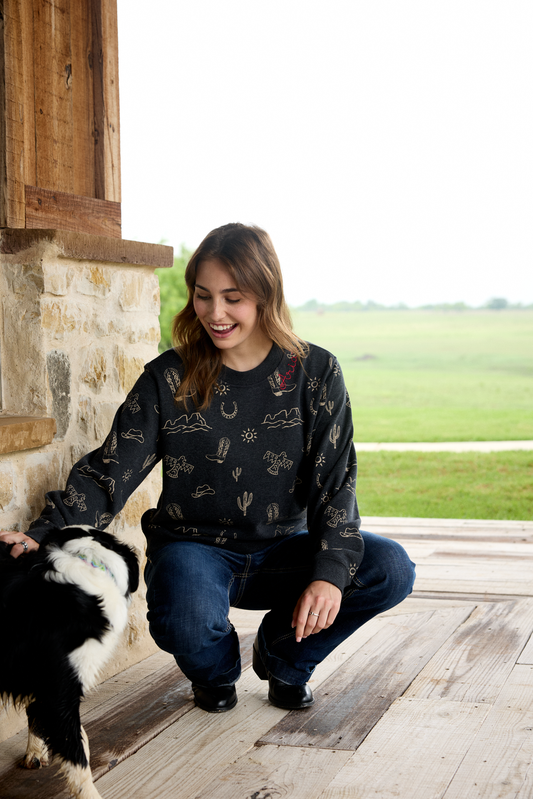 Western Vibes Sweatshirt (2737)