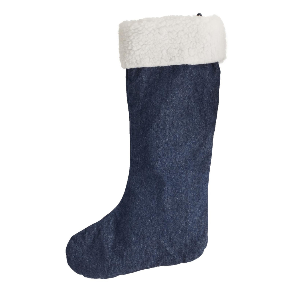 Wrangler® Denim Christmas Stocking Sherpa