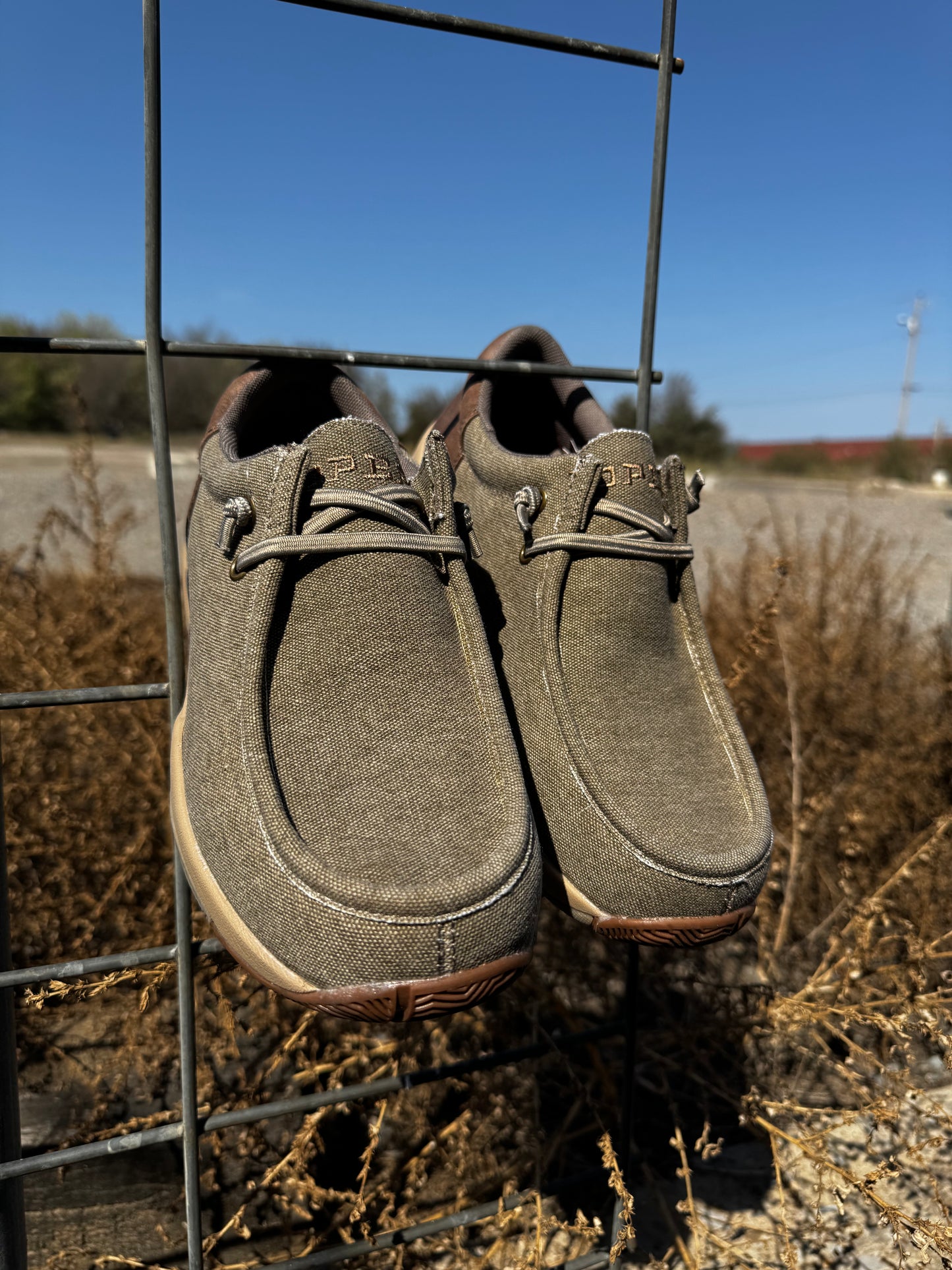 Tan Canvas Roper Shoe