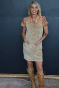 Corduroy Tan Dress