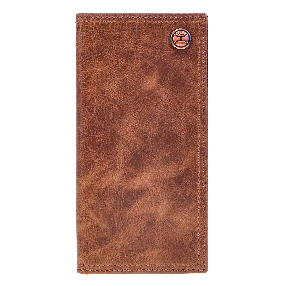 Hooey classic smooth brown rodeo wallet