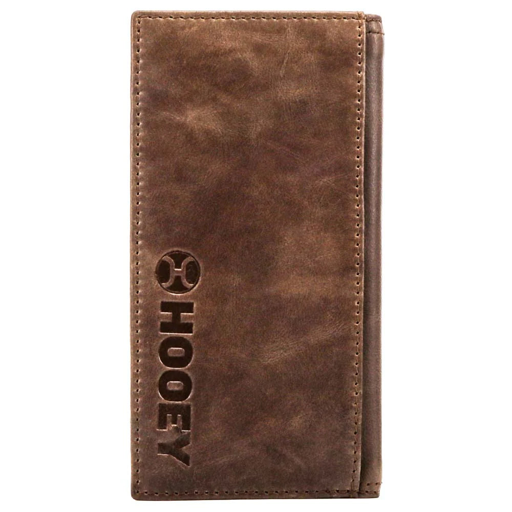 Hooey classic smooth brown rodeo wallet