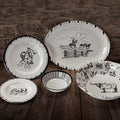 Ranch Life 14 PC Melamine Dinnerware Set