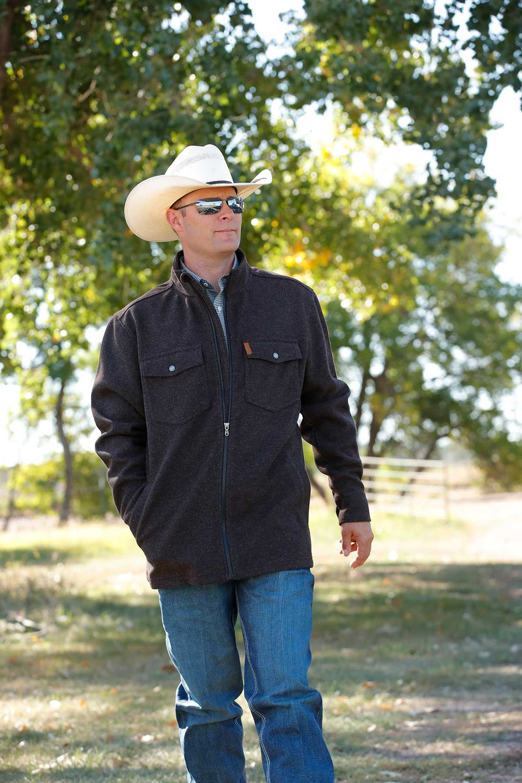 Men’s Cinch Black Shirt Jacket (7004)