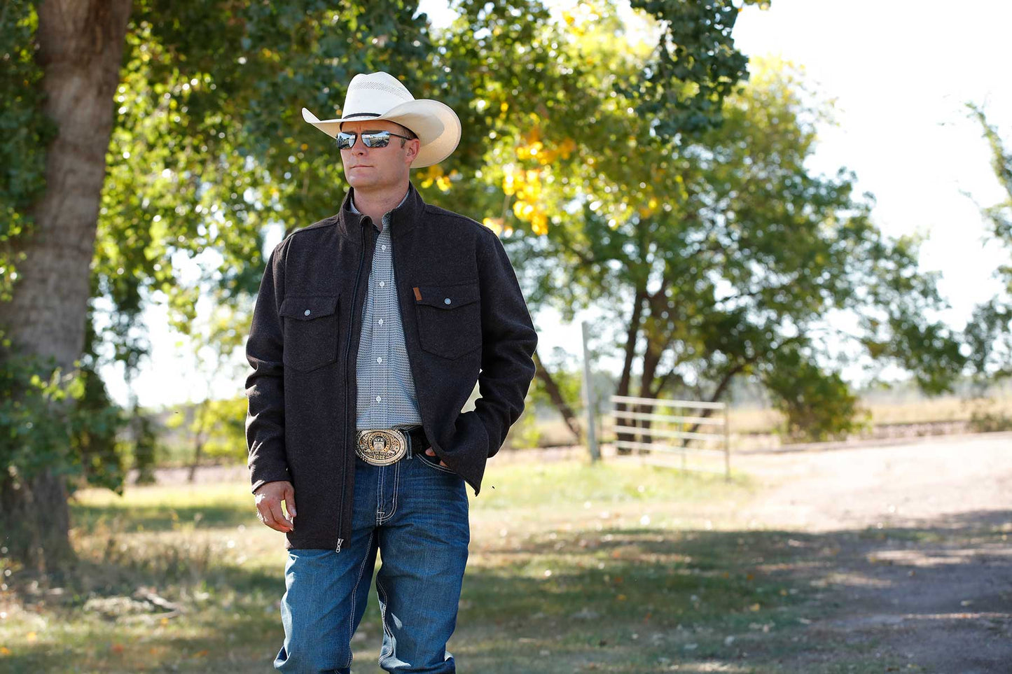 Men’s Cinch Black Shirt Jacket (7004)