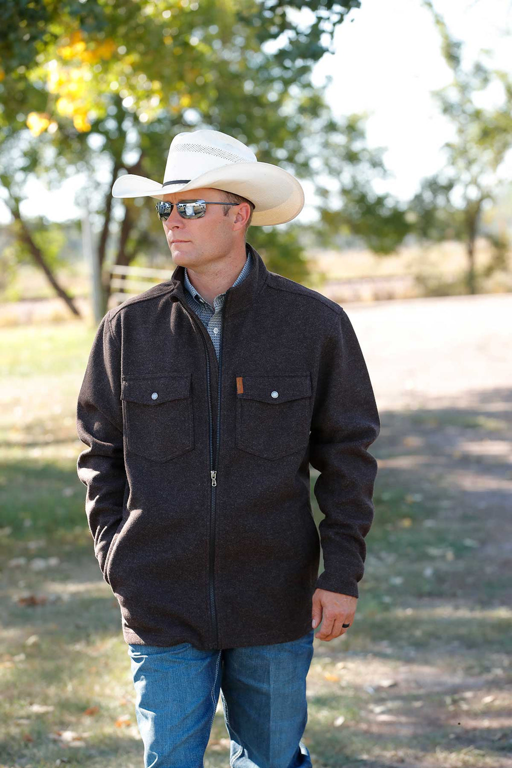 Men’s Cinch Black Shirt Jacket (7004)