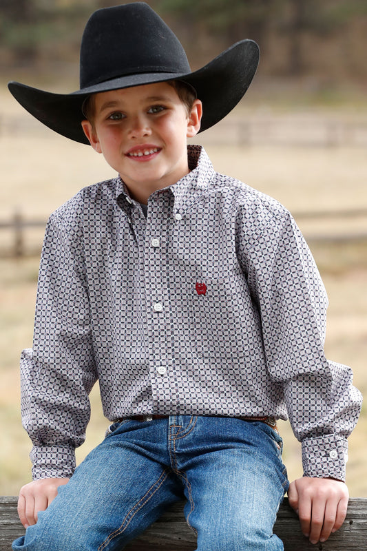 Cinch Boys Red, White, Blue Shirt (0323)