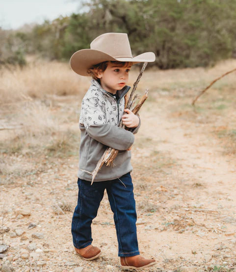 Grey Brand Fleece Zip Up Sweatshirt (0-18)