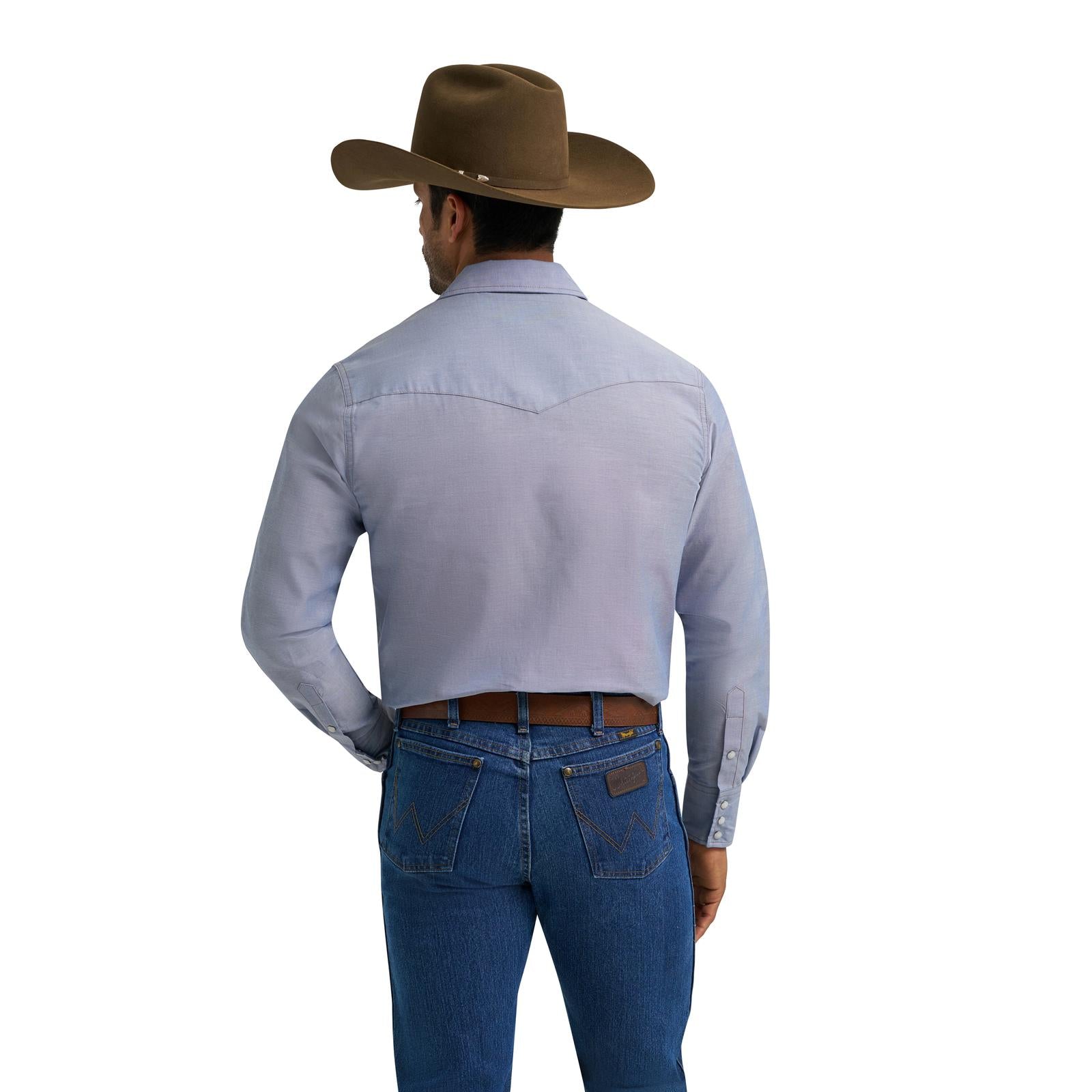 Wrangler Cowboy Cut Chambray Long Sleeve Shirt (70330)