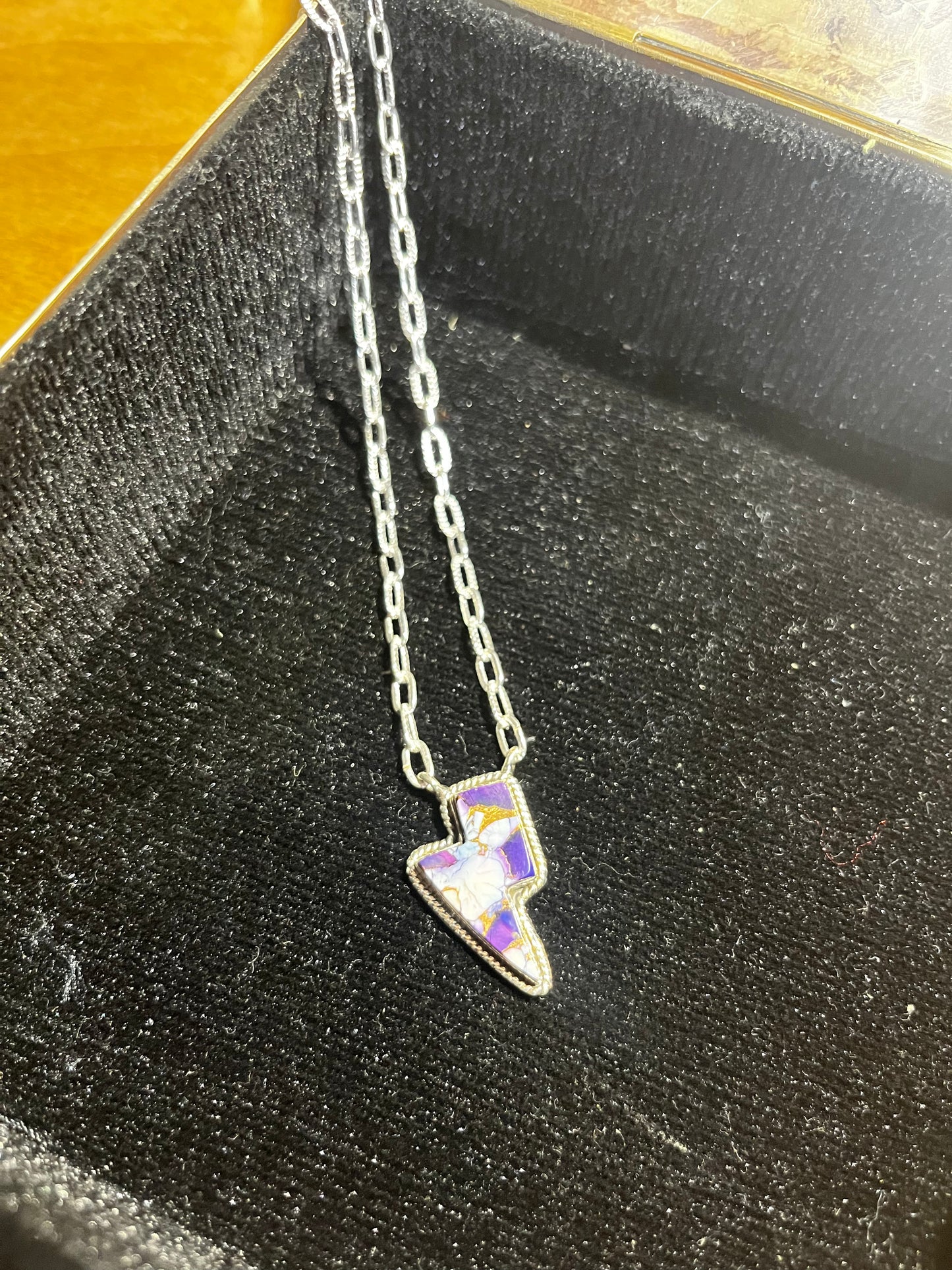 Lighting bolt necklace