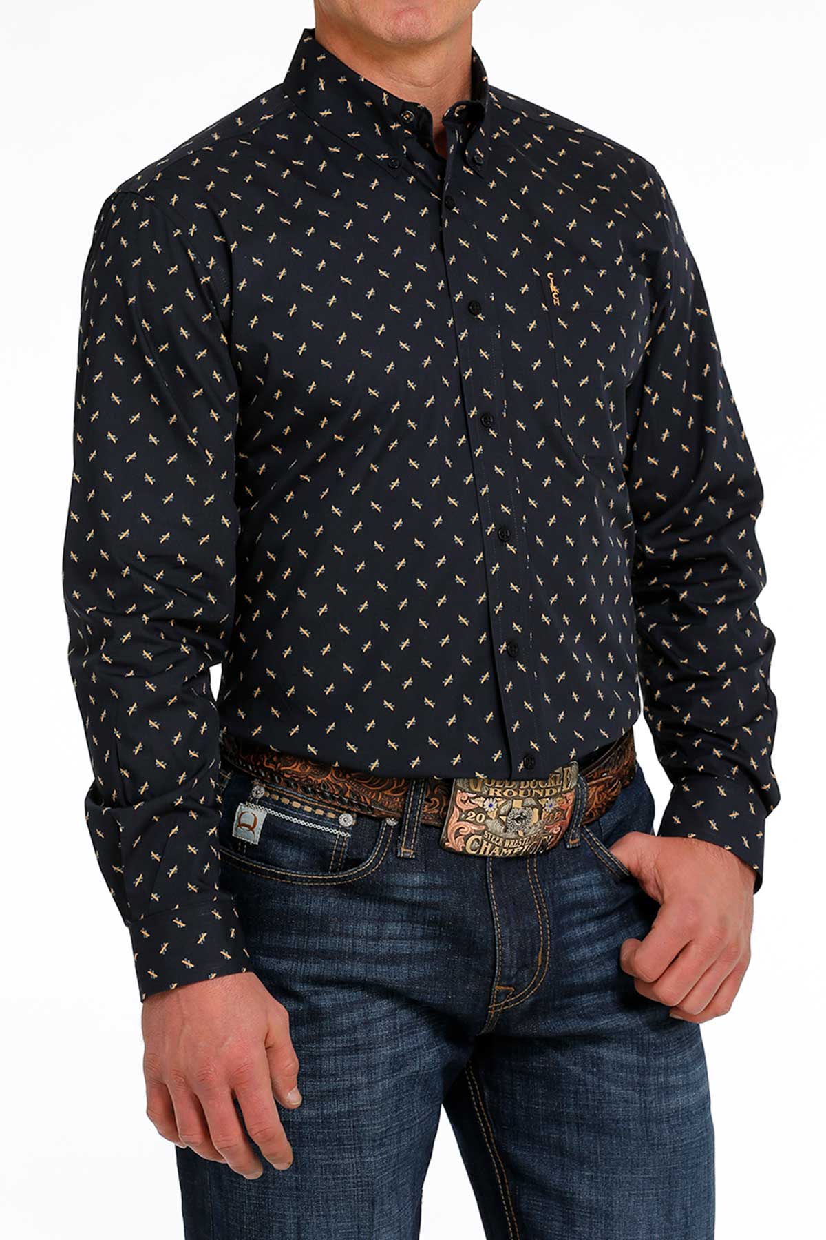 Cinch Men’s Modern Fit Navy Shirt (7060)