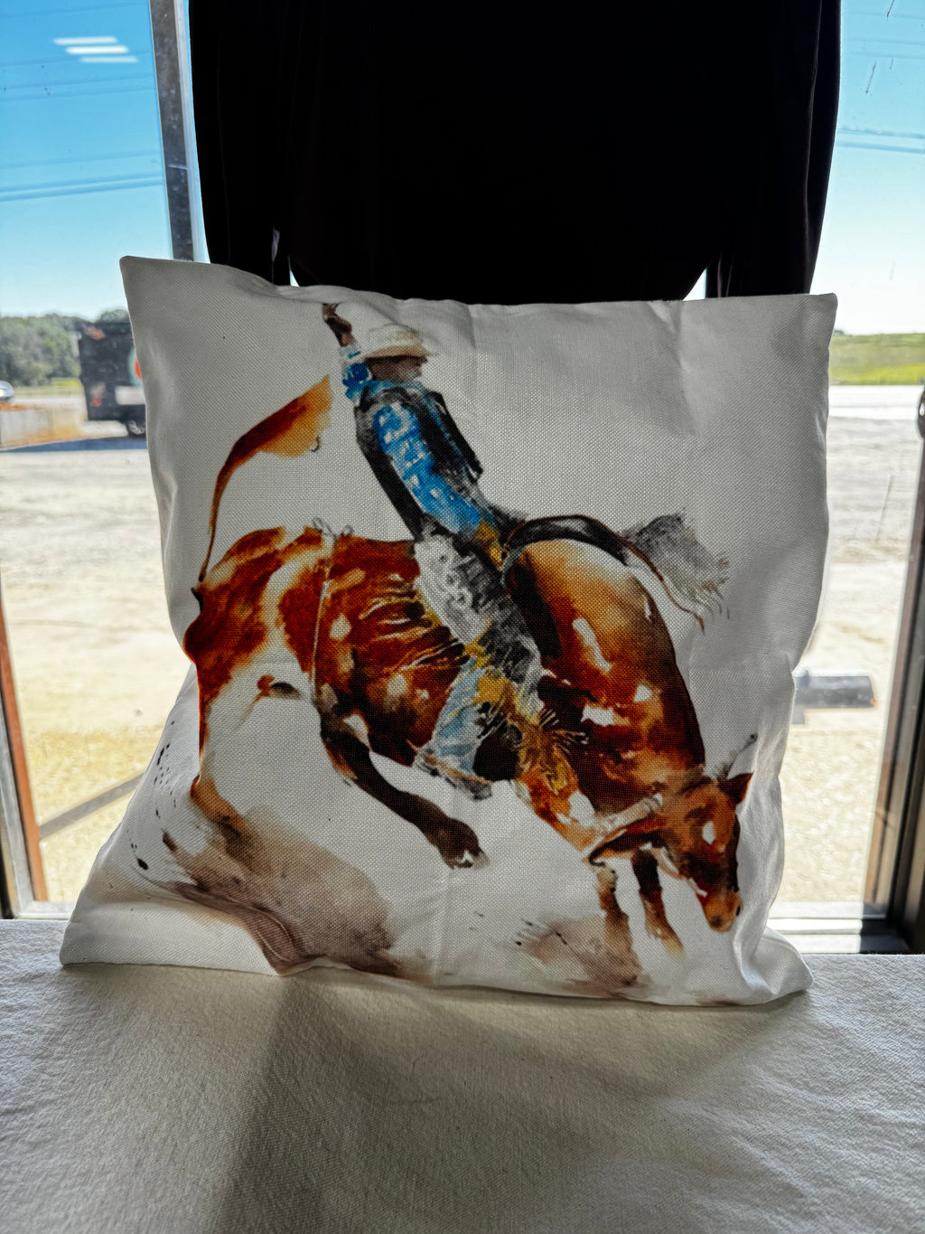 Bull Rider Pillow Case