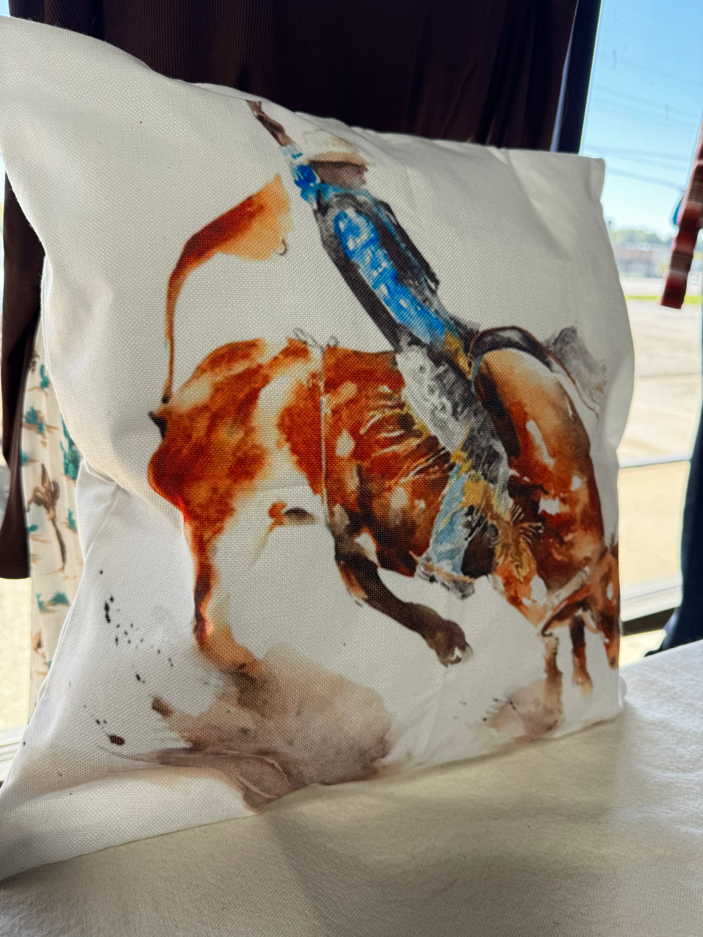 Bull Rider Pillow Case