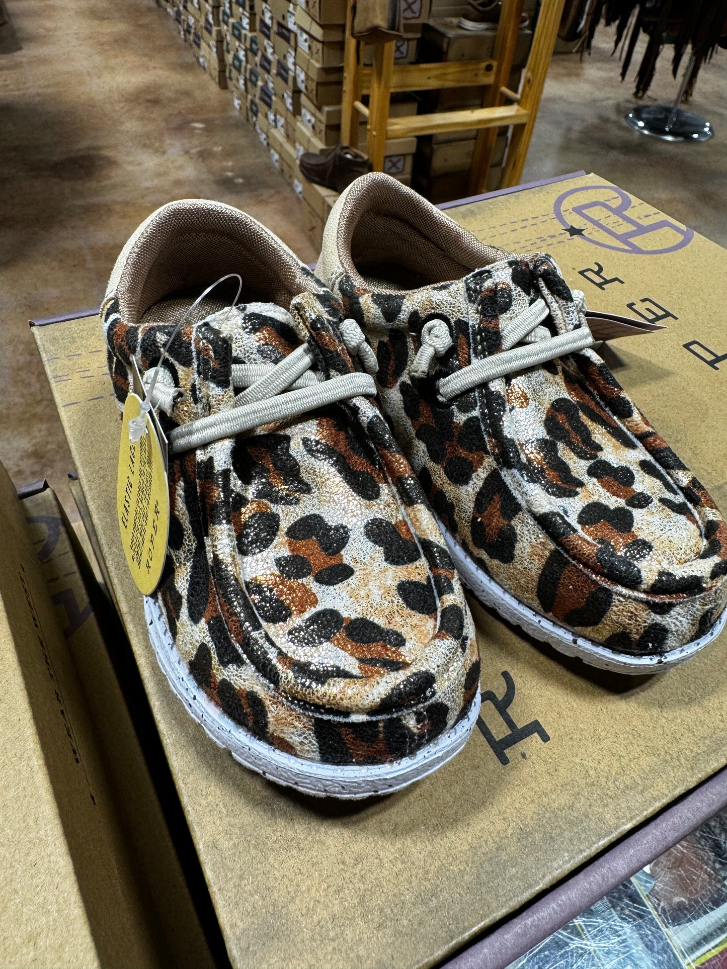 Roper Leopard Kids Shoes (3380)