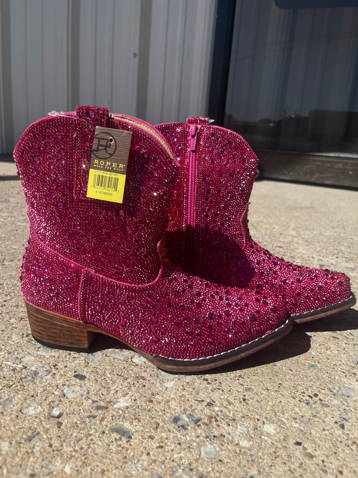 Pink Crystal Booties