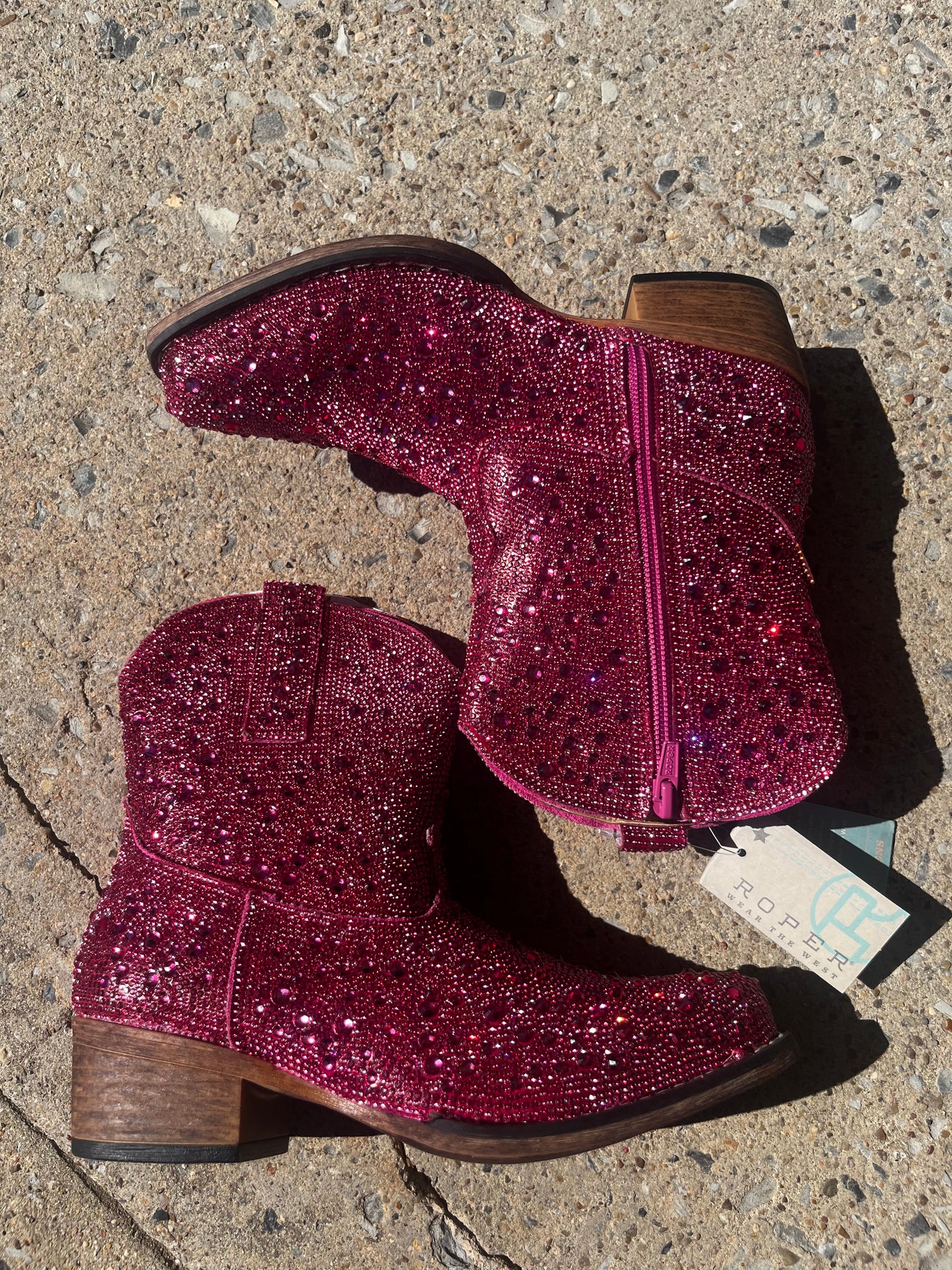 Pink Crystal Booties