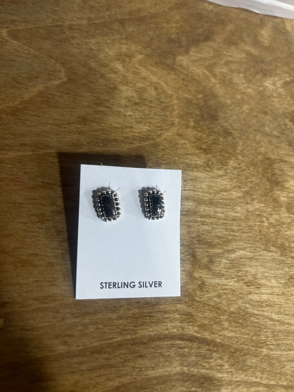 White Buffalo Table Stud Earrings