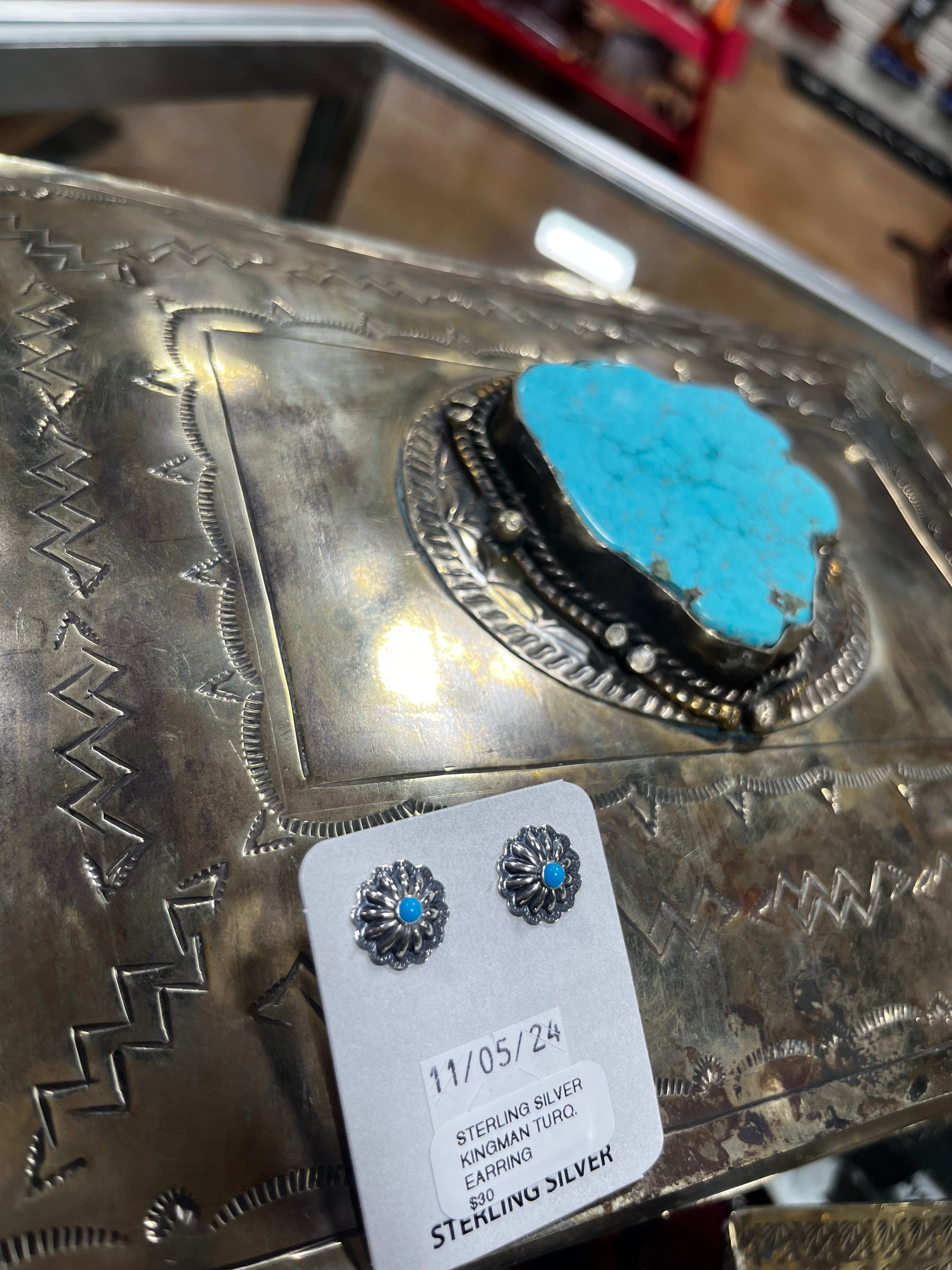 Concho Stud Earrings